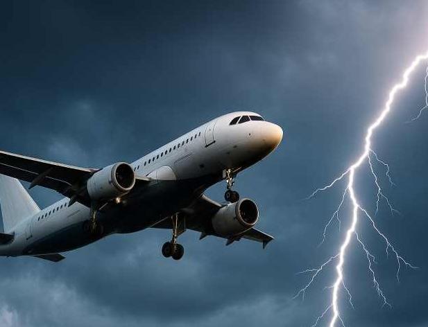 Lidmašīnai trāpījis zibens spēriens var būt ārkārtējs apstāklis