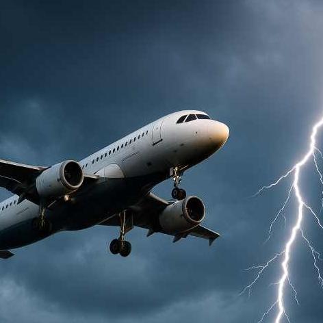 Lidmašīnai trāpījis zibens spēriens var būt ārkārtējs apstāklis